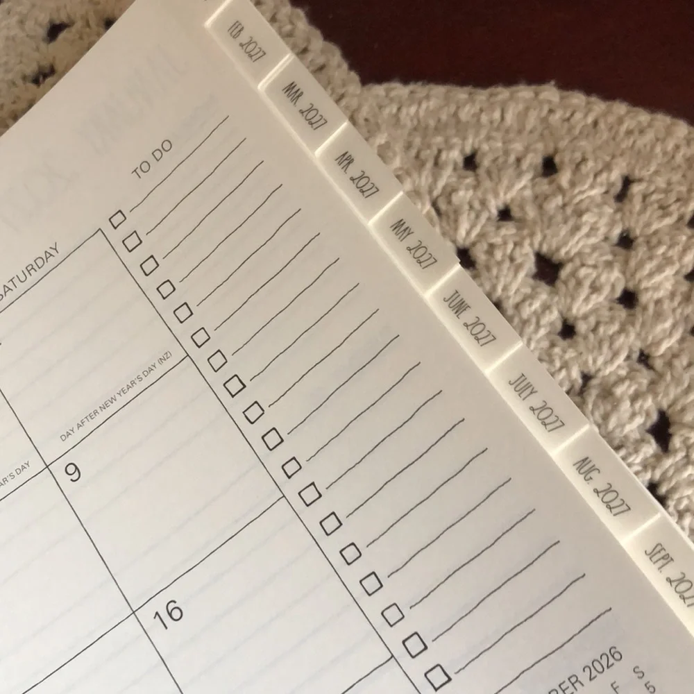 Rae Dunn White Spiral 2027 Planner